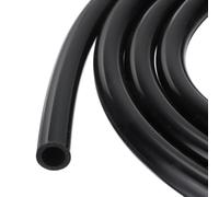 Rebower 16ft 1/2" ID x 3/4" OD(12.7mm x 19mm) Silicone Tubing Black Industrial Plastic Tubing Pure Silicone Hoses for Pump Siphoning Draining Irrigation Brewing