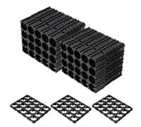 Rebower 18650 Cell Spacer 20pcs 1x5 Cylindrical Cell Battery Stand Lithium Battery Plastic Holder Bracket for Electric Bike Scooter Drill Pack Repair, Home Solar Energy Storage