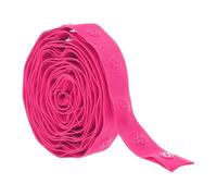 Rebower 2 Yard Plastic Button Snap Tape Ribbon Sewing Snaps Trim Fastener Polyester, [for Cloth Fabric Sewing, DIY Project] - Rose Red / 18mm