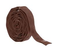 Rebower 2 Yard Plastic Button Snap Tape Ribbon Sewing Snaps Trim Fastener Polyester, [for Cloth Fabric Sewing, DIY Project] - Dark Brown / 18mm