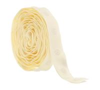 Rebower 2 Yard Plastic Button Snap Tape Ribbon Sewing Snaps Trim Fastener Polyester, [for Cloth Fabric Sewing, DIY Project] - Beige / 18mm