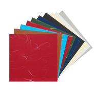 Rebower 20 Sheets Natural Fiber Mulberry Origami Paper 6x6 Inch Visible Folding Washi Paper,[for Junk Journals, Card Making, DIY Craft Writing Painting, Decorative Scrapbook]-Mixed Colors