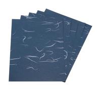 Rebower 20 Sheets Natural Fiber Mulberry Origami Paper 6x8 Inch Visible Folding Washi Paper,[for Junk Journals, Card Making, DIY Craft Writing Painting, Decorative Scrapbook]-Dark Blue