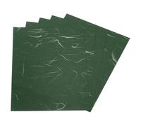 Rebower 20 Sheets Natural Fiber Mulberry Origami Paper 6x8 Inch Visible Folding Washi Paper,[for Junk Journals, Card Making, DIY Craft Writing Painting, Decorative Scrapbook]-Dark Green