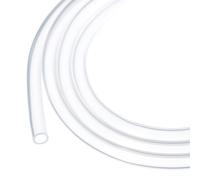 Rebower 20ft Silicone Tubing 6mm ID 10mm OD Clear Industrial Plastic Tubing Pure Silicone Hoses for Pump Siphoning Draining Irrigation Brewing, 1/4" x 3/8"