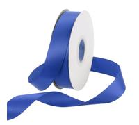 Rebower 20mm Satin Ribbon 23m Thick Double Face Grosgrain Silk Ribbon, [for Gift Wrapping, Hair Bows, Wedding, Cake, Flower] - 25 Yard/75ft/ Blue