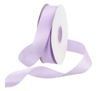 Rebower 20mm Satin Ribbon 23m Thick Double Face Grosgrain Silk Ribbon, [for Gift Wrapping, Hair Bows, Wedding, Cake, Flower] - 25 Yard/75ft/ Light Purple