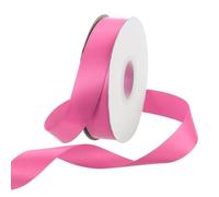 Rebower 20mm Satin Ribbon 23m Thick Double Face Grosgrain Silk Ribbon, [for Gift Wrapping, Hair Bows, Wedding, Cake, Flower] - 25 Yard/75ft/ Dark Pink