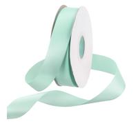 Rebower 20mm Satin Ribbon 23m Thick Double Face Grosgrain Silk Ribbon, [for Gift Wrapping, Hair Bows, Wedding, Cake, Flower] - 25 Yard/75ft/ Aquamarine Blue