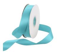 Rebower 20mm Satin Ribbon 46m Thick Double Face Grosgrain Silk Ribbon, [for Gift Wrapping, Hair Bows, Wedding, Cake, Flower] - 50 Yard/150ft/ Sky Blue