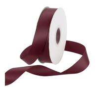 Rebower 20mm Satin Ribbon 46m Thick Double Face Grosgrain Silk Ribbon, [for Gift Wrapping, Hair Bows, Wedding, Cake, Flower] - 50 Yard/150ft/ Dark Red