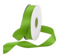 Rebower 20mm Satin Ribbon 46m Thick Double Face Grosgrain Silk Ribbon, [for Gift Wrapping, Hair Bows, Wedding, Cake, Flower] - 50 Yard/150ft/ Lawn Green
