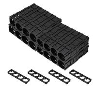Rebower 21700 Cell Spacer 40pcs 1x4 Cylindrical Cell Battery Stand Lithium Battery Plastic Holder Bracket for Electric Bike Scooter Drill Pack Repair, Home Solar Energy Storage