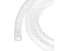 Rebower 25ft 7.9x11.1mm Braided Clear Plastic PVC Tubing High Pressure Flexible Reinforced Vinyl Tube, [for Garden Irrigation, Water Hose, Fish Tank, Water Transfer] - 5/16" x 7/16"