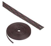 Rebower 25ft PET Expandable Wire Loom 1/4 Inch, PET Braided Wire Sleeving Cable Management Sleeve Tubing [for Audio Video Home Office Cord Protector]-Black Red