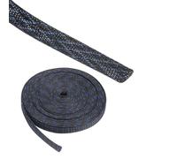 Rebower 25ft PET Expandable Wire Loom 3/8 Inch, PET Braided Wire Sleeving Cable Management Sleeve Tubing [for Audio Video Home Office Cord Protector]-Black Blue