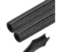 Rebower 2pcs Pipe Insulation Foam Tube 15x25mm 3ft Heat Preservation Foam Pipes [for Copper Water Pipe Freeze Protection] - Black