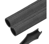 Rebower 2pcs Pipe Insulation Foam Tube 30x40mm 2ft Heat Preservation Foam Pipes [for Copper Water Pipe Freeze Protection] - Black