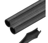 Rebower 2pcs Pipe Insulation Foam Tube 60x80mm 3ft Heat Preservation Foam Pipes [for Copper Water Pipe Freeze Protection] - Black