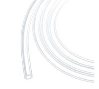 Rebower 3.3ft Silicone Tubing 4.8mm ID 9.5mm OD Clear Industrial Plastic Tubing Pure Silicone Hoses for Pump Siphoning Draining Irrigation Brewing, 3/16" x 3/8"