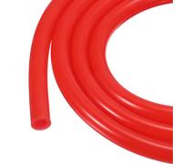 Rebower 3.3ft Silicone Tubing 4mm ID 6.4mm OD Red Industrial Plastic Tubing Pure Silicone Hoses for Pump Siphoning Draining Irrigation Brewing, 1/4"