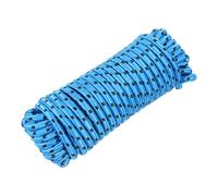 Rebower 3/8" 59ft Diamond Braided Ropes Blue Nylon Rope Polypropylene Flag Pole Cord Utility String,[for Camping and Hiking, Indoor and Outdoor Use]