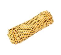 Rebower 3/8" 98ft Diamond Braided Ropes Orange Nylon Rope Polypropylene Flag Pole Cord Utility String,[for Camping and Hiking, Indoor and Outdoor Use]