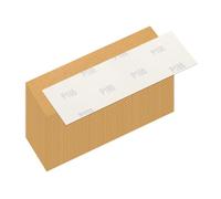 Rebower 30 Pcs 100 Grit Sandpaper, 1.2 x 3.5 Inch Sand Paper Hook and Loop Back, Alumina Abrasive Sanding Paper for Wood Drywall Metal Auto Grinding & Furniture Repair & DIY