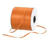 Rebower 3mm Satin Ribbon 460m Thick Double Face Grosgrain Silk Ribbon, [for Gift Wrapping, Hair Bows, Wedding, Cake, Flower] - 500 Yard/1500ft/ Orange