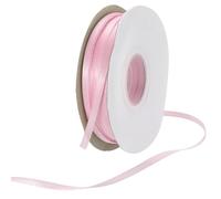 Rebower 3mm Satin Ribbon 46m Thick Double Face Grosgrain Silk Ribbon, [for Gift Wrapping, Hair Bows, Wedding, Cake, Flower] - 50 Yard/150ft/ Pale Pink