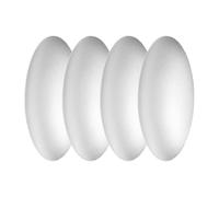 Rebower 4Pcs PP Speaker Dust Cap 90mm/3.54" OD Subwoofer Coil Cover Silver