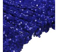 Rebower 5 Yards Iridescent Sequin Fabric Velvet Shimmer Sparkle Shiny Fabric, [for Dress Linen Backdrop Birthday Party Home Decor] - Blue