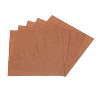 Rebower 50 Sheets Natural Fiber Mulberry Origami Paper 6x6 Inch Visible Folding Washi Paper,[for Junk Journals, Card Making, DIY Craft Writing Painting, Decorative Scrapbook]-Brown