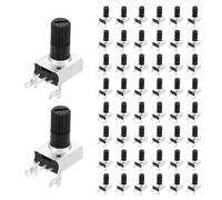Rebower 50Pcs RV0932 B103 10K Ohm Potentiometer Horizontal Long Shaft 6mm