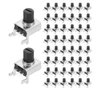 Rebower 50Pcs RV0932 B104 100K Ohm Potentiometer Horizontal Short Shaft 6mm