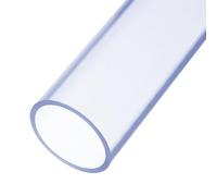 Rebower 55.18mm x 63mm Dust Collection Clear PVC Pipe 16" Plastic Rigid Tubing Round Drain Pipe, [for Dust Collection Systems]-Blue