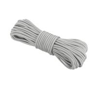 Rebower 550 Paracord Rope 15m, 4mm Thin Paracord Nylon Cord 7-Strand Core [for Tent Camping Outdoor Gear] - Light Grey