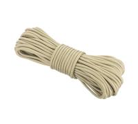 Rebower 550 Paracord Rope 15m, 4mm Thin Paracord Nylon Cord 7-Strand Core [for Tent Camping Outdoor Gear] - Khaki