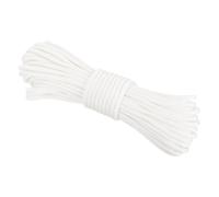 Rebower 550 Paracord Rope 15m, 4mm Thin Paracord Nylon Cord 7-Strand Core [for Tent Camping Outdoor Gear] - White