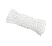 Rebower 550 Paracord Rope 31m, 4mm Thin Paracord Nylon Cord 7-Strand Core [for Tent Camping Outdoor Gear] - White