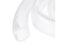 Rebower 5ft 31.8x41.3mm Braided Clear Plastic PVC Tubing High Pressure Flexible Reinforced Vinyl Tube, [for Garden Irrigation, Water Hose, Fish Tank, Water Transfer] - 1 1/4" x 1 5/8"
