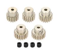 Rebower 5Pcs 32P Pinion Gear Set 16T 17T 18T 19T 20T for 3.175 mm Shaft Aluminium Alloy Pinion Gear with Screws for RC Motor