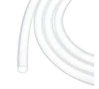 Rebower 6.6ft Silicone Tubing 6mm ID 8mm OD Clear Industrial Plastic Tubing Pure Silicone Hoses for Pump Siphoning Draining Irrigation Brewing, 1/4"
