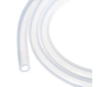 Rebower 6.6ft Silicone Tubing 8mm ID 12mm OD Clear Industrial Plastic Tubing Pure Silicone Hoses for Pump Siphoning Draining Irrigation Brewing, 1/2"