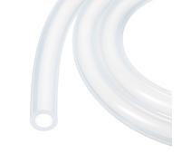 Rebower 6.6ft Silicone Tubing 9.5mm ID 12.7mm OD Clear Industrial Plastic Tubing Pure Silicone Hoses for Pump Siphoning Draining Irrigation Brewing, 3/8" x 1/2"