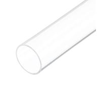 Rebower 6" Clear Plastic Rigid Pipe 44mm x 50mm(1 3/4" x 2") Acrylic Tube Round Polycarbonate Tubing, [for Plumbing, Hydraulics, Aquarium, DIY]