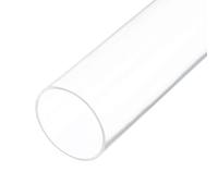 Rebower 6" Clear Plastic Rigid Pipe 46mm x 50mm(1.8" x 2") Acrylic Tube Round Polycarbonate Tubing, [for Plumbing, Hydraulics, Aquarium, DIY]