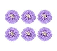 Rebower 6 Pcs Light Purple Paper Flowers, 10" 3D Tissue Paper Pom Poms Crepe Mexican Paper Flower, [for DIY Crafting Wall Wedding Birthday Party Decorations]