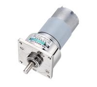 Rebower 60GA775 Micro DC Gear Motor - 35W DC12V 100RPM / Silver / 1 Pcs Power Adjustable Speed Large Motor CW/CCW, [for Industrial Automation, Home Automation]