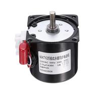 Rebower 60KTYZ Synchronous Reduction Motor 50RPM 110V 50/60Hz | Reversible Speed Reducing Gear Motor D-Shape Mini Gearbox Electric for Home Model DIY Slow Speed Application